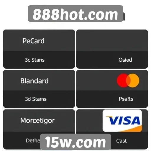 Métodos de pagamento disponíveis no 888hot.com